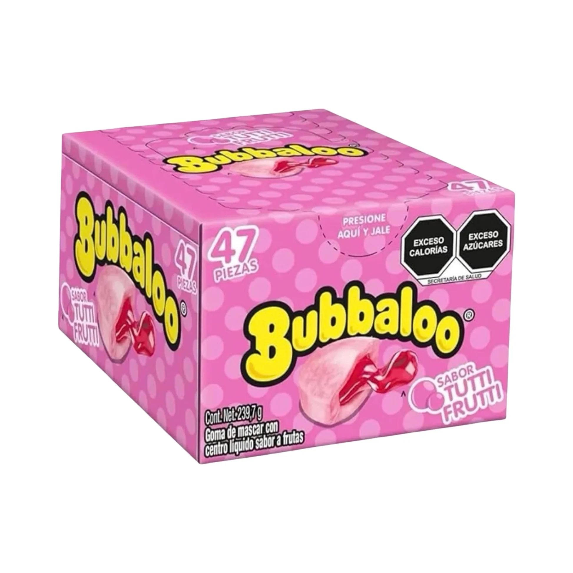 DULCES Y CHOCOLATES MEXICANOS — Bubbaloo Tutti Frutti 47ct