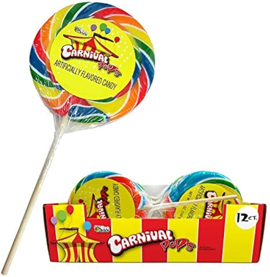 CARNIVAL POPS — Carnival Pops Lollipop Display 12ct