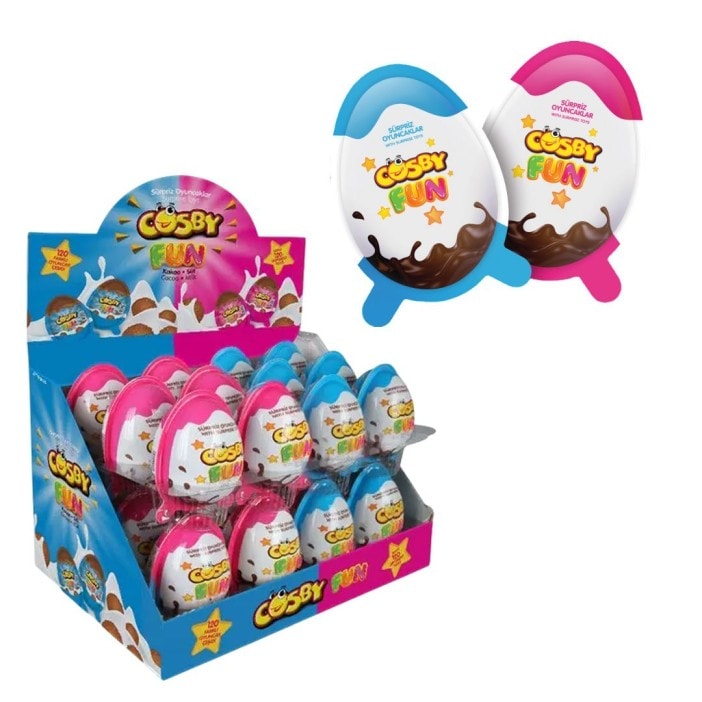 COSBY TOYS — Cosby Fun Eggs Display (Azul y Rosa)