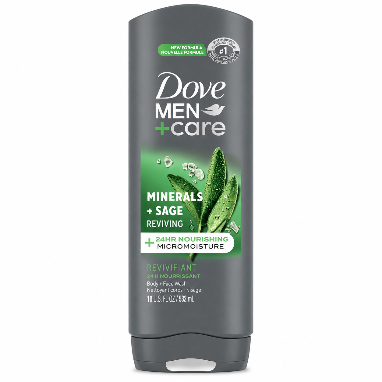 DOVE — Men+Care Minerals + Sage Reviving Body Wash