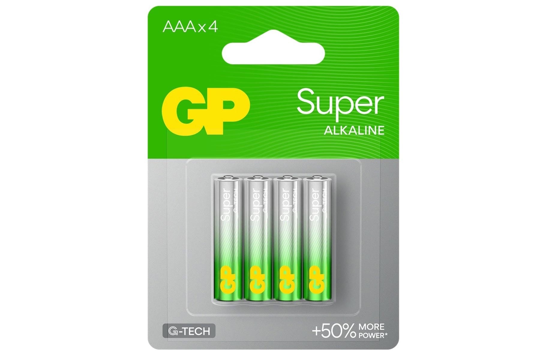 GP BATTERIES — Super Alkaline AAA x4