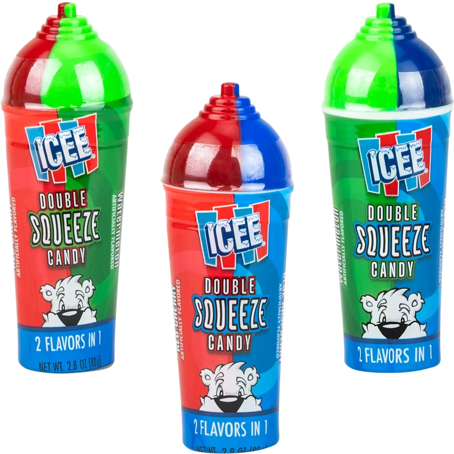 ICEE — ICEE Double Squeeze Candy 2 Flavors in 1