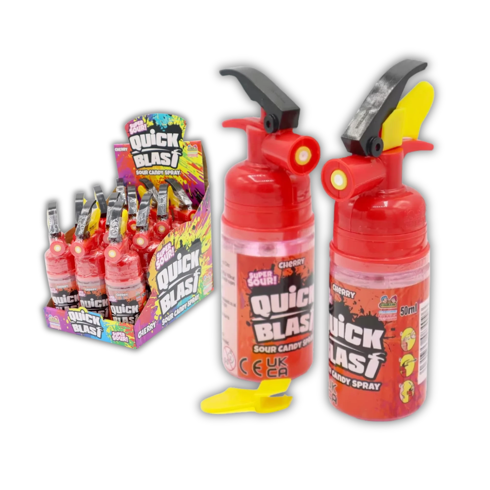 KIDSMANIA — Quick Blast Sour Candy Spray Display