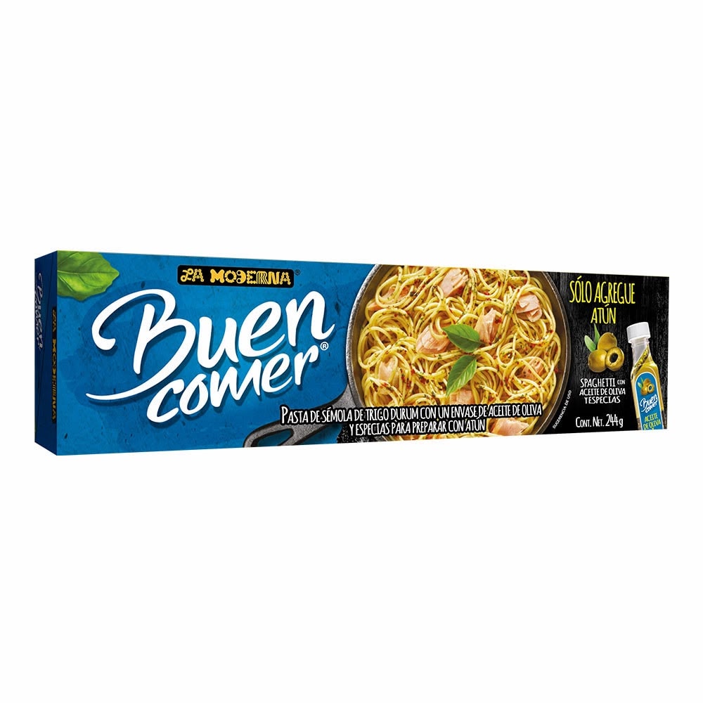 PASTAS LA MODERNA — Buen Comer Spaghetti con Atún 244g