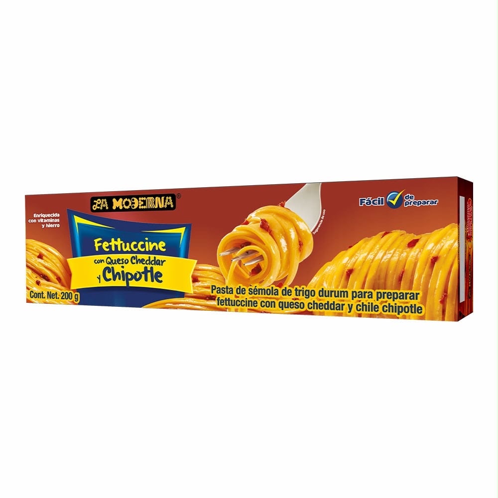 PASTAS LA MODERNA — Fettuccine Cheddar & Chipotle 200g
