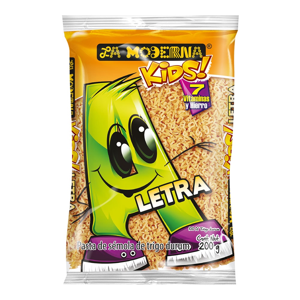 PASTAS LA MODERNA — Kids Letra