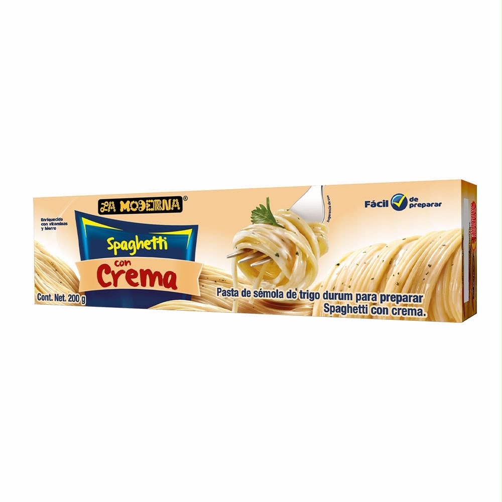 PASTAS LA MODERNA — Spaghetti con Crema 200g