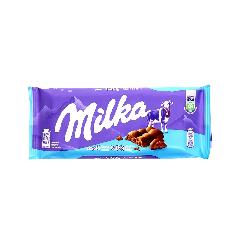 MILKA — Bubbly Alpine Milk 95g