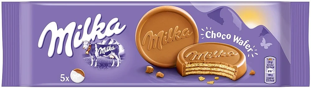 MILKA — Choco Wafer Round 5x