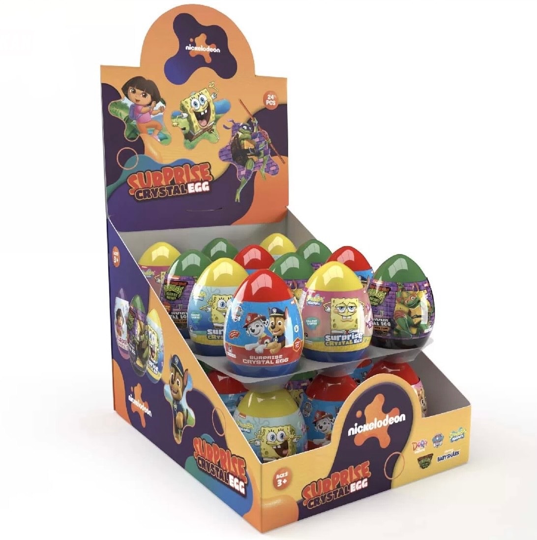 NICKELODEON — Nickelodeon Crystal Surprise Egg 24 Display