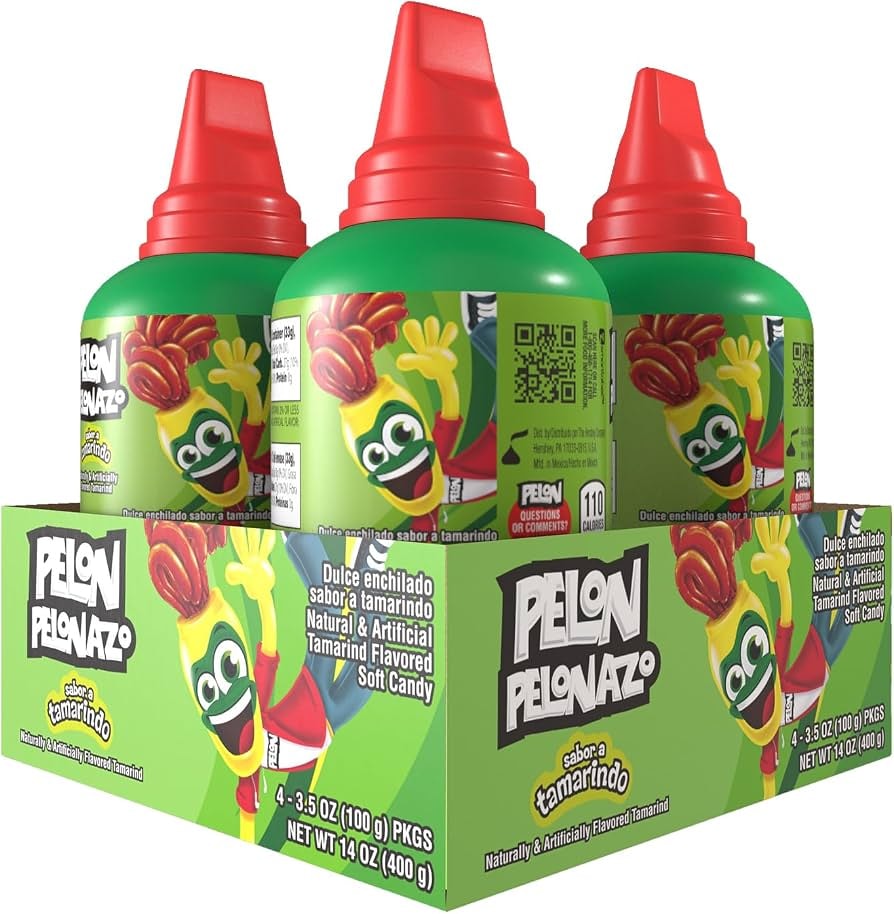 DULCES Y CHOCOLATES MEXICANOS — Pelón Pelonazo Tamarind 4pk