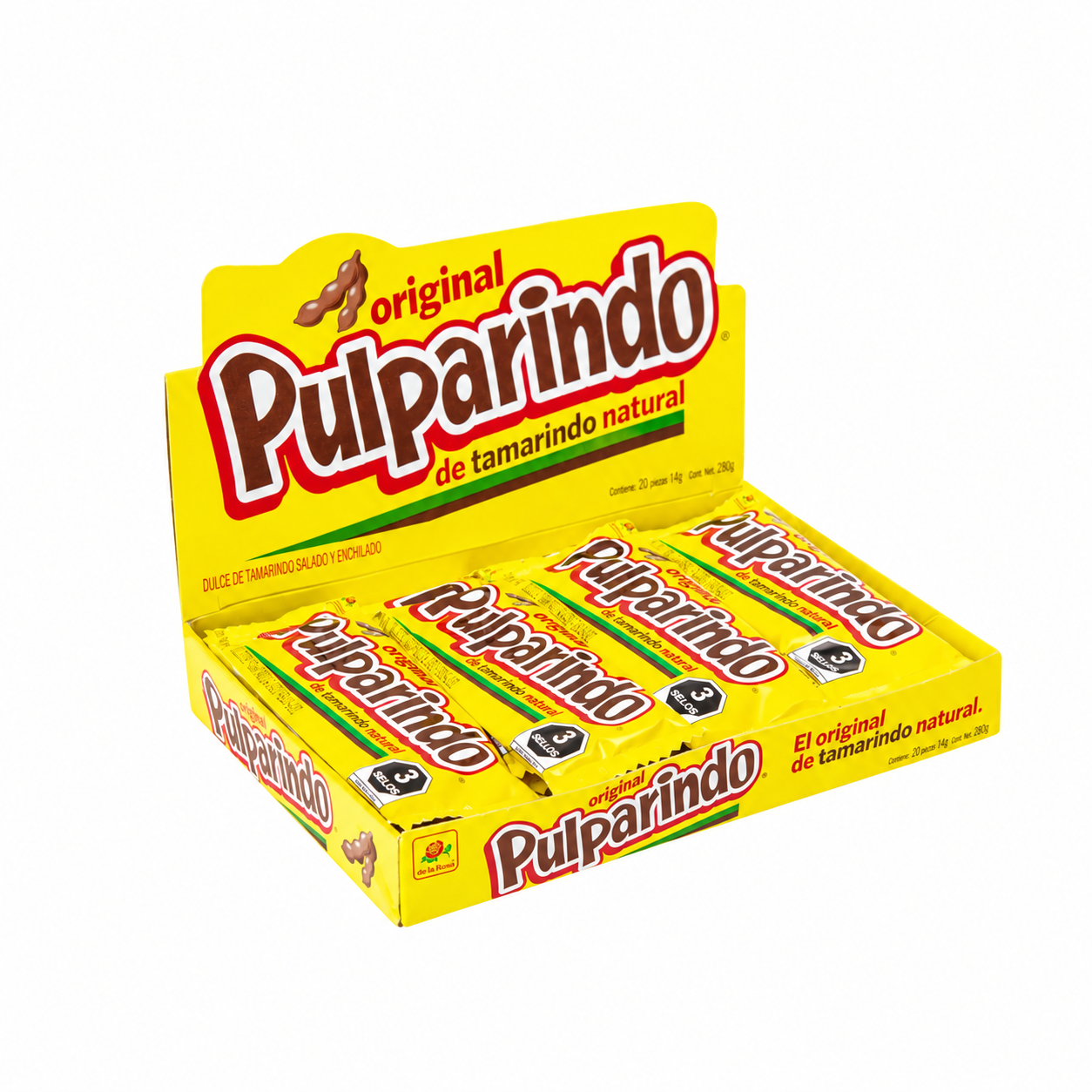 DULCES Y CHOCOLATES MEXICANOS — Pulparindo Original 20ct