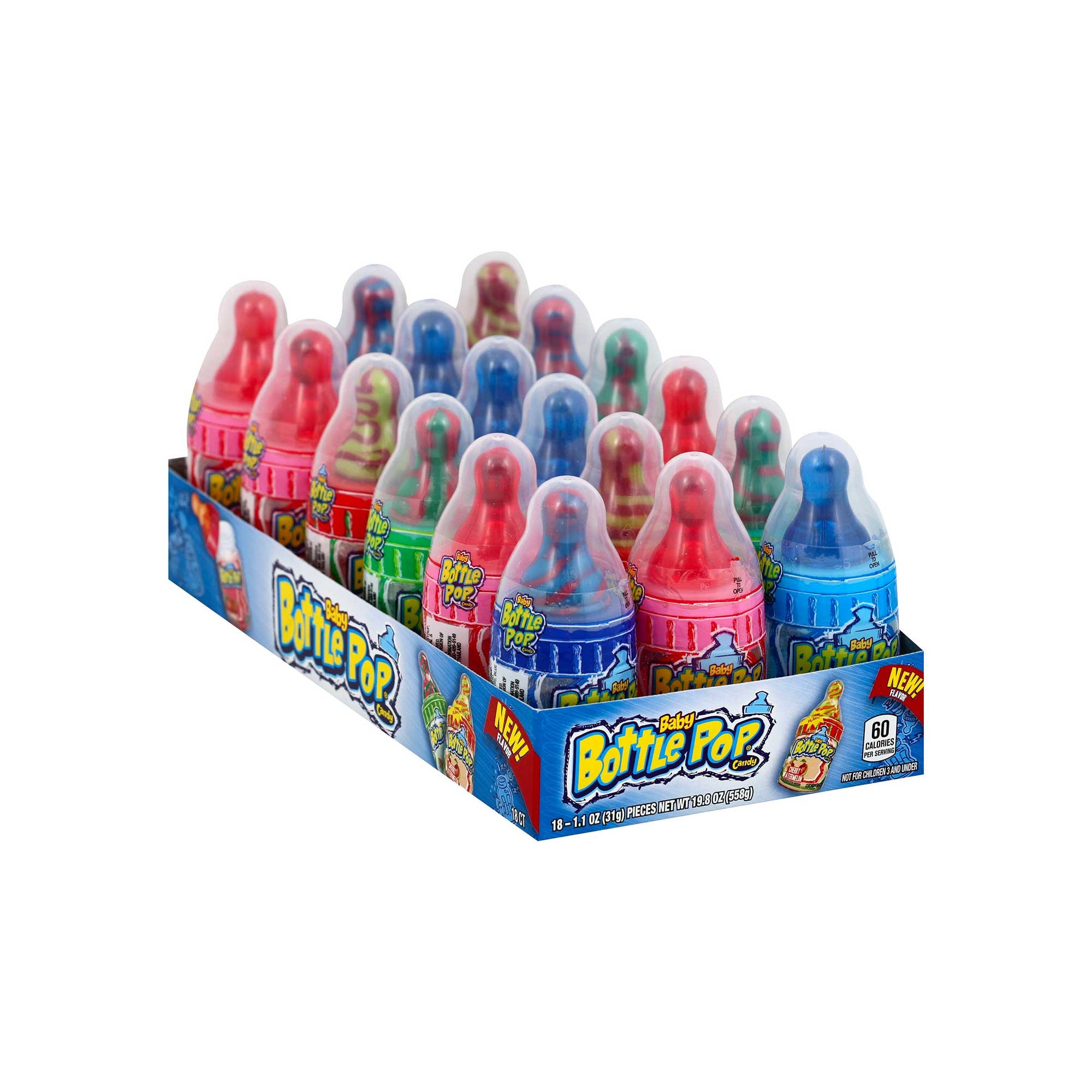 TOPPS Y BAZOOKA — Baby Bottle Pop Display 18ct