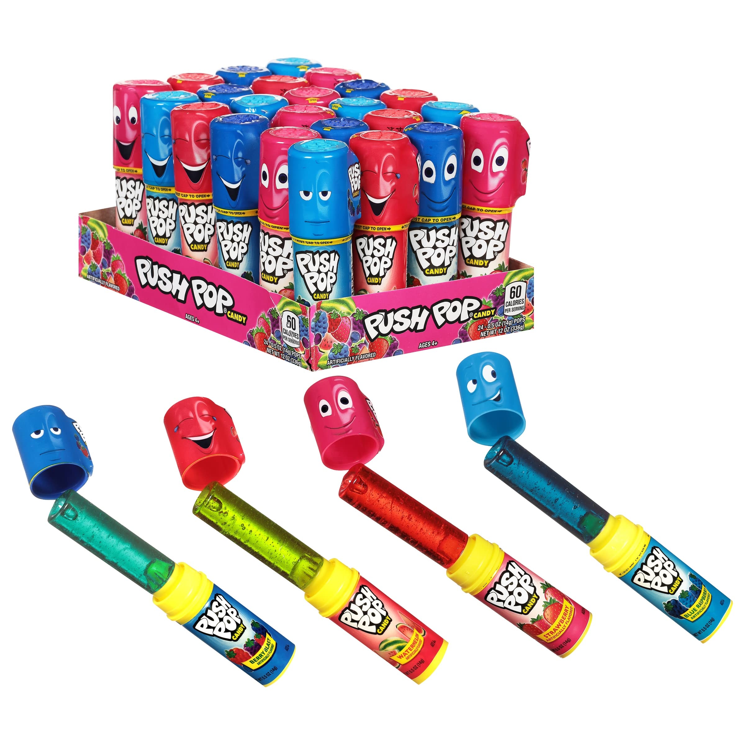 TOPPS Y BAZOOKA — Push Pop Display 24ct