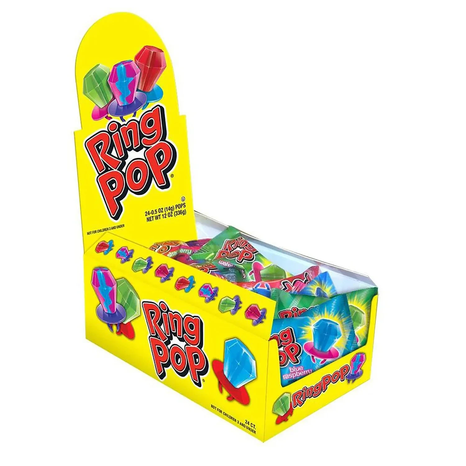 TOPPS Y BAZOOKA — Ring Pop Display 24ct