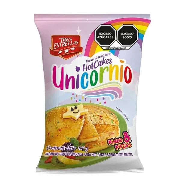 HARINA TRES ESTRELLAS — Hot Cakes Unicornio 150g